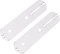 2Pcs Yootones 32mm Control Plate Mounting Plate Compatible with Fender Tele Telecaster Style Electric Guitar Parts Replacement (Silver)