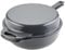 Rachael Ray Enameled Cast Iron 3-in-1 Dutch Oven with Skillet/Saute Combo, 4 Quart, Gray