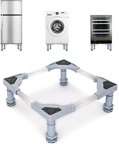 ColdShine Waschmaschine Sockel Untergestell Verstellbare Sockel Kühlschrankständer Trockner Verstellbare Universal Gefrierschrank Waschmaschine Stabilitätshalterung