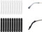 SHULLIN 10 Pairs Eyeglasses Temple Tips Eyeglass Pads Comfort Ear Grips Silicone Glasses Ear Grips Soft Silicone Glasses Arm Covers Soft Glasses Temple Holder Protectors for Various Glasses