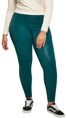 Urban Classics Damen Ladies Washed Faux Leather Pants