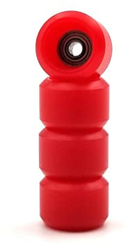 SPITBOARDS Fingerboard Pro Wheels mit echten Kugellagern, Professional CNC Polyurethan Qualität, Street Wheels Shape, (Rot)