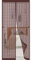 Moustiquaire Magnétique 200 x 225 cm MagnéTique Moustiquaire Fermeture Automatique Rideau en Maille pour pergola Balcon Patio Coulissantes, ‎Marron