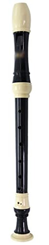 Blockflöte 8-Loch Deutsche Altblockflöte, Blockflöteninstrument, Schülerblasinstrument, Dreistufige Deutsche Blockflöten In F-Dur, Für Anfänger (Color : Schwarz, S : Baroque)