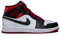 Jordan Nike Air 1 Mid Herrenschuhe White/Gym Red-Black DQ8426-106 11.5