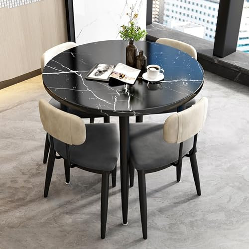 Verhandlungsraum, Esstisch und Stuhl-Set, Büro, Konferenztisch, klein, rund, 80 cm, Essecke, Restaurant, Küche, Schlafzimmer, Freizeit, Tische, Café, Milch, Teeladen, Besprechung, Seminartisch, platzs