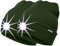 ATNKE 2Pcs Neue Warme LED beleuchtete Mütze,Unisex USB wiederaufladbare Laufmütze Ultra Bright 4 LED wasserdichte Lichtlampe Mehrfarbig/Dark Army Green