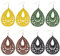 ANATTASOUL 4 Paar Geometrische Holzohrringe Böhmische Fächerförmige Holzohrringe Antike Hohlohrringe Vintage-Boho-Ohrringe Für Frauen Retro-Ohrhänger Schmuck Ohrring-Tropfen
