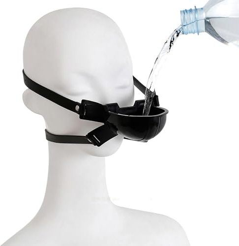 Mund Plug Gag Silikon Mundknebel Knebel Mund Bondage Maske mit Trichter,Toilette Mundknebel für Frauen Männer Knebel Mund Plug Gag Urinal Piss Trichter SM Homosexuell Bondage