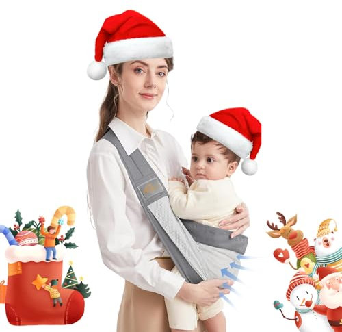 Tragetuch Baby, Mumgaroo Babytrage Neugeborene ab Geburt, On the Go Multifunktionale, Atmungsaktives Netzstil, für Babys von 0 bis 36 Monaten, Kleinkinder bis 15kg, für Frühling und Sommer