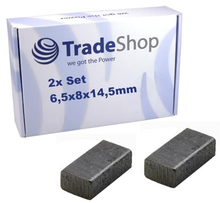Trade-Shop - 2 spazzole a carbone, 6,5 x 8 x 14,5 mm, compatibili con Bosch KS 5500, PSS 190 AC, PSS 200 A, PSS 200 AC, PSS 250 AE, PSS 280 A, PSS 300 AE