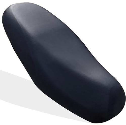 IOURVYA Sitzbankabdeckung,Motorrad Sitzbankbezug Oxfordtuch + PU Tuch, Motorrad Roller Moped Sitzbezug Sitz Motorradbezug Leichte Sitzbezug Outdoor Wasserdicht Regen Staub UV Schutz (M,80CM)
