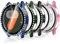 Bigqin 5 Pezzi Cover con Vetro Pellicola Protettiva Compatibile Per Samsung Galaxy Watch 7 44mm,Con Custodia Completa Protezioni Antiurto Schermo Protezione Copertina