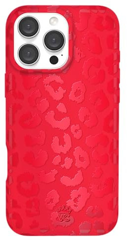 VELVET CAVIAR for iPhone 16 Pro Max Case - Compatible with MagSafe [10ft Drop Tested] - Red Leopard Animal Print
