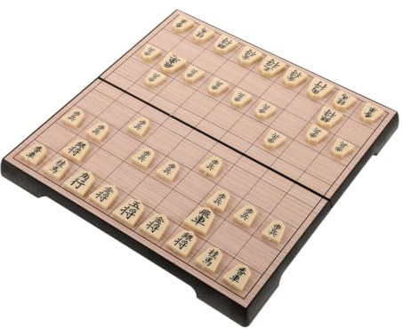 VICASKY Japanisches Magnetisches Schachspiel Faltbar aus Ps mit Tragbarem Design für Kognitive Entwicklung bei Familienfeiern und Unterwegs für Erwachsene