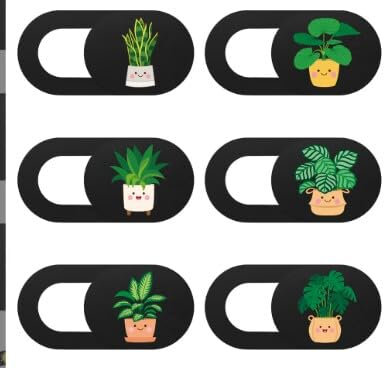 Cubierta De Cámara Web, Webcam Cover Slide, 6 Piezas Unidades Cubierta Webcam, Tapa De Cámara Portátil Deslizante Ultra, Cubierta para Webcam, para Ordenador Portátil, PC, Tableta, Smartphones