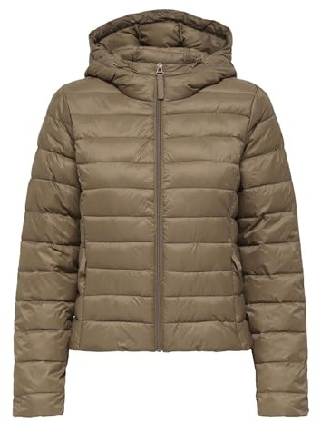 ONLY Damen Onltahia Lw Quilted Hood JKT Cc OTW, Cocoa Créme, m