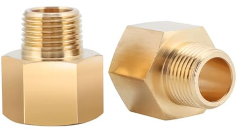 Adaptateur Gaz,Adaptateur Tuyau de Gaz,Adaptateur Gaz 1/2 Femelle vers 1/4 Male,Raccords De Tuyau De Gaz,Pour Cuisinières à Gaz,Réchauds à Gaz,Réchauds De Table,Réchaud de Camping,2 Pièces