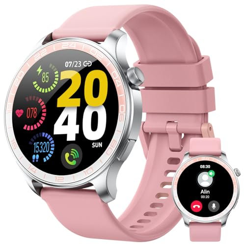 Fempoin Smartwatch, 1.43 HD AMOLED Orologio Smartwatch Uomo Donna con Chiamate e Whatsapp, Orologio Digitale con 100+ Sport, SpO2 /Cardiofrequenzimetro, IP68 Impermeabile Smart Watch per Android iOS