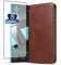 LBH Handyhülle Smartphone-Hülle für Samsung Galaxy S23 Ultra mit 9H Displayglas Klapphülle Magnetverschluss Kartenfächer Geldfach Standfunktion Case Etui Rundumschutz Schutzhülle Dunkelbraun
