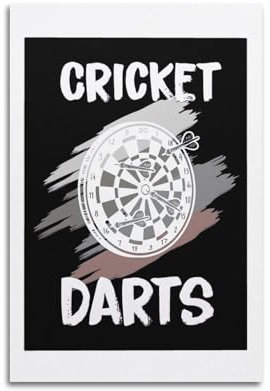 Cricket Dartpfeile Poster 2 Druck auf Leinwand Poster Moderne Wanddekoration für Schlafzimmer 30x45cm