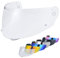 Helmvisier für HJ-33/I90, Motorradhelm Visier,Motorrad Windschutz Helm Objektiv Visier,Integralhelm Visier,Motorradhelm Visier Ersatz (Klar)