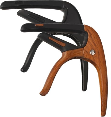 KINGPOINT Kapodaster Gitarre 2er-Pack, Vogel-Design für Akustik E-Gitarre | Gitarren Kapodaster mit Schnellverschluss, Metallkörper, Silikonauflage und stabiler Federkraft für klare Töne & Tonwechsel