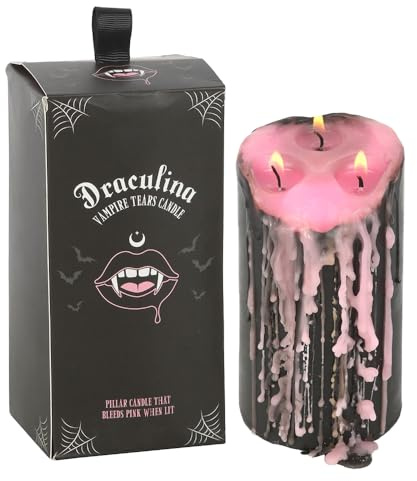Small Pink Vampire Tears Pillar Candle