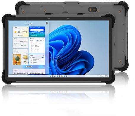 ST13-U Tablet robusto con scanner di codici a barre + docking station, i7-1255U, 32GB+1TB, tablet industriale Windows 11 Pro da 13,3 con motore di scansione N4680, scanner QR Inventory 1D/2D, Wi-Fi 6