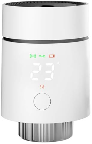 Acmerota Zigbee Thermostatic Radiator Valve Smart Radiator Thermostat Smart Radiator Valve TRV Schedule for Digital Multi Room Control, Energy Saving, Works With Alexa, Google Home
