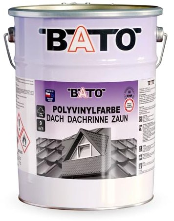 POLYWIN-FARBE DACH RINNEN ZAUN GRAFIT RAL 7024 A 5L