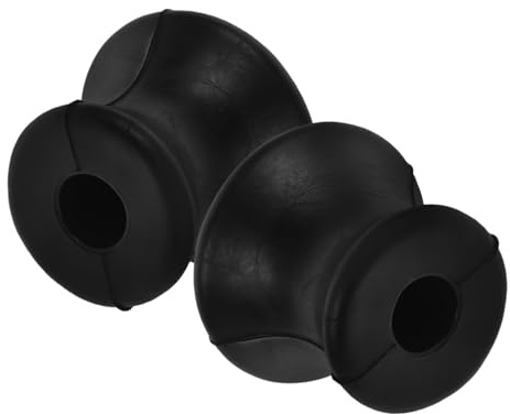 2pcs Black Rubber Tuning Fork Holder for Sound Therapy Use | Lightweight, Easy to Carry, Slip-resistant Design, Helps Reduce Damage during On-the-go Use