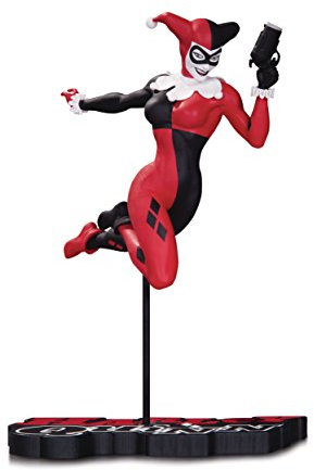 DC Comics JAN170429 Harley Quinn Statue, Rot/Weiß/Schwarz