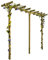 Gartenpirat Pergola aus Holz Torbogen Rankhilfe Länge ca. 450 cm
