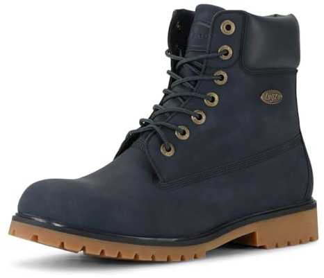 Lugz Men's Convoy Classic 6-inch Chukka Boot, Navy/Gum, 9 M