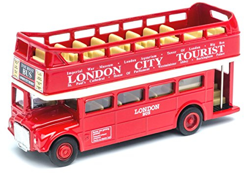 Peterkin 8410 12,7 cm Bus Offenes Londoner Busfahrzeug, rot, M