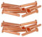 MroMax Lot de 50 boulons à tête plate en cuivre massif de 3 mm de long et 20 mm de diamètre