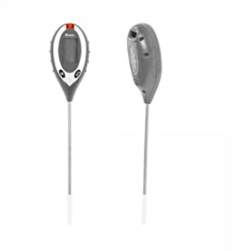 Preis-Zone Bodentester 4 in1 Boden-Feuchtigkeitsmessgerät Feuchtigkeitsmesser Hydrometer Garten Temperatur Ph Sonnenschein Tester Sonde Garten Pflanzen Gemüse Bradas 8632