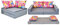 millybo Kindersofa Kindercouch Kindermatratze Minicouch Set + 2 Kissen viele Muster (KKA12)