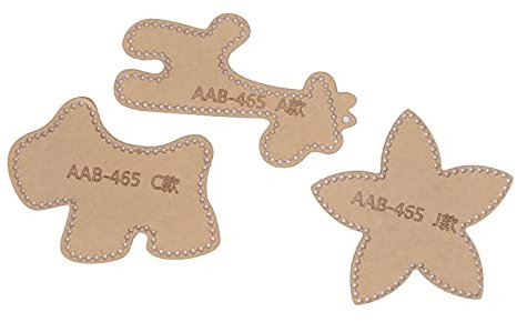 Acryl Schablone DIY Leder Vorlage Schlüsselanhänger Anhänger Vorlage Niedliche Handwerk Leder Werkzeuge mit Schutzschicht für Anhänger Machen Schablonen