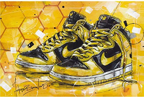 JosHoppenbrouwers Dunk High Wu Tang Clan Kunstdruck auf Leinwand, 40 x 60 cm