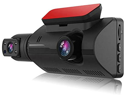 VISLONE 1080P DVR Dashcam Front & Inside Dual Camera Auto Dashcam 3,5 Zoll IPS-Bildschirm Driving Recorder 170° Weitwinkel mit Nachtsicht G-Sensing Parking Monitor Loop Recording