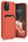 kwmobile Case Compatible with Apple iPhone 12 / iPhone 12 Pro Case - TPU Phone Cover with Credit Card Holder - Coral