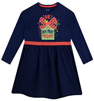 Harry Bear Girls Christmas Dress Blue 18-24 Months