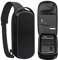 Funda de transporte rígida para Steam Deck, bolsa de hombro protectora portátil de viaje Crossbody para consola de juegos y accesorios,Negro