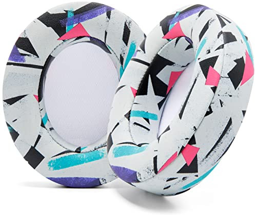 WC Wicked Cushions Replacement Ear Pads for Beats Studio 2 & 3 (B0501, B0500) Wired & Wireless | Does NOT Fit Beats Solo | Softer PU Leather, Enhanced Foam & Stronger Adhesive | 90's White