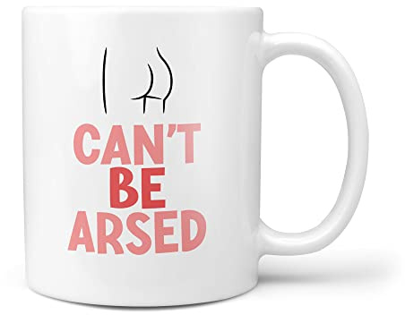 TeHe Gifts Can't Be Arsed Funny Novelty Office 10oz Gift Mug
