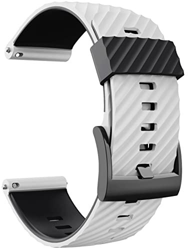AEMALL Cinturino di ricambio per cinturino in silicone da 24 mm per bracciale Suunto 7 D5 Suunto 9 Spartan Sport da polso HR Baro Smart Watch Wristband, For suunto 7, agata