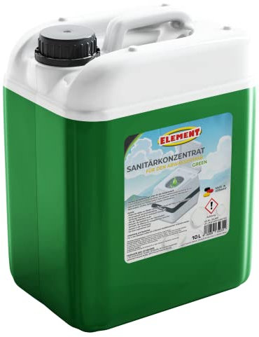 Sanitärflüssigkeit I Sanitärkonzentrat I Campingtoilette Abwassertank WC 10L I GREEN I Sanitärflüssigkeit für Abwassertank der Campingtoilette I Sanitärzusatz für Campingtoilette I Toilettenzusatz