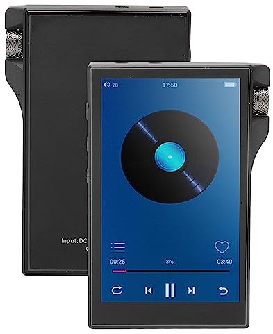 MP3 Player, 4 Zoll IPS Touchscreen, BT4.0, Verlustfrei, 16 GB RAM, Quad Core Digital Audio Player für Familien, Büroreisen (16 GB RAM und 256 GB Speicherkarte)